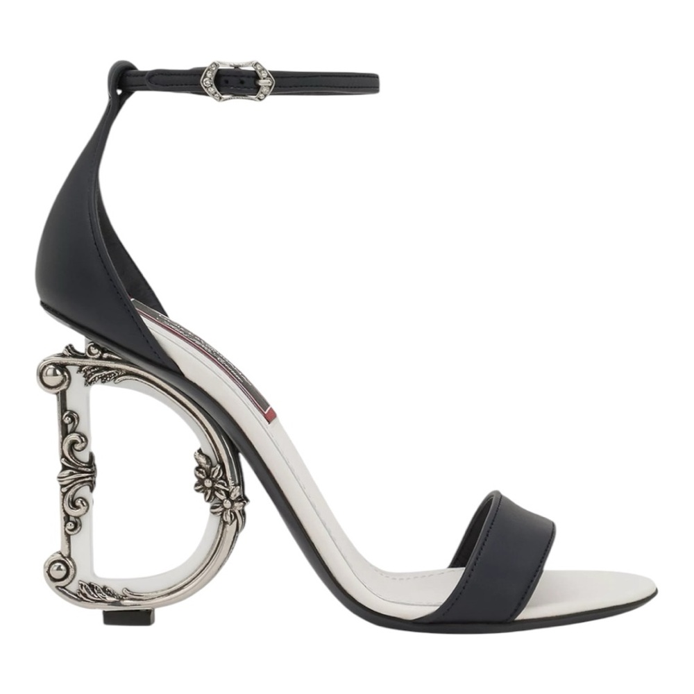 Dolce&Gabbana

Game Day DG Leather Baroque-Heel Sandals